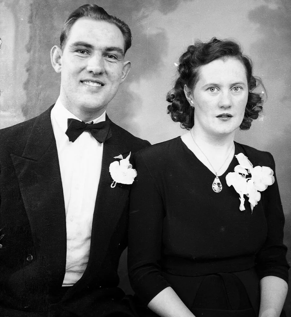 Bjarni (í Visnesi) Sigurðsson og eiginkona hans, þuríður Haraldsdóttir.
Ljósmyndari: Kristfinnur Guðjónsson