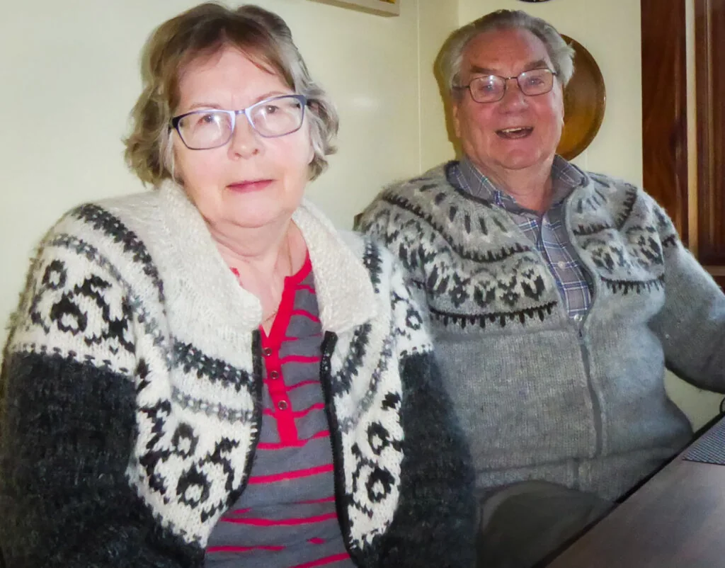 Vilborg Jónsdóttir og Steinar á Höfninni Ljósmyndari: Anna Hallgrímsdóttir. Myndin er fengin að láni frá Facebooksíðu Vilborgar.