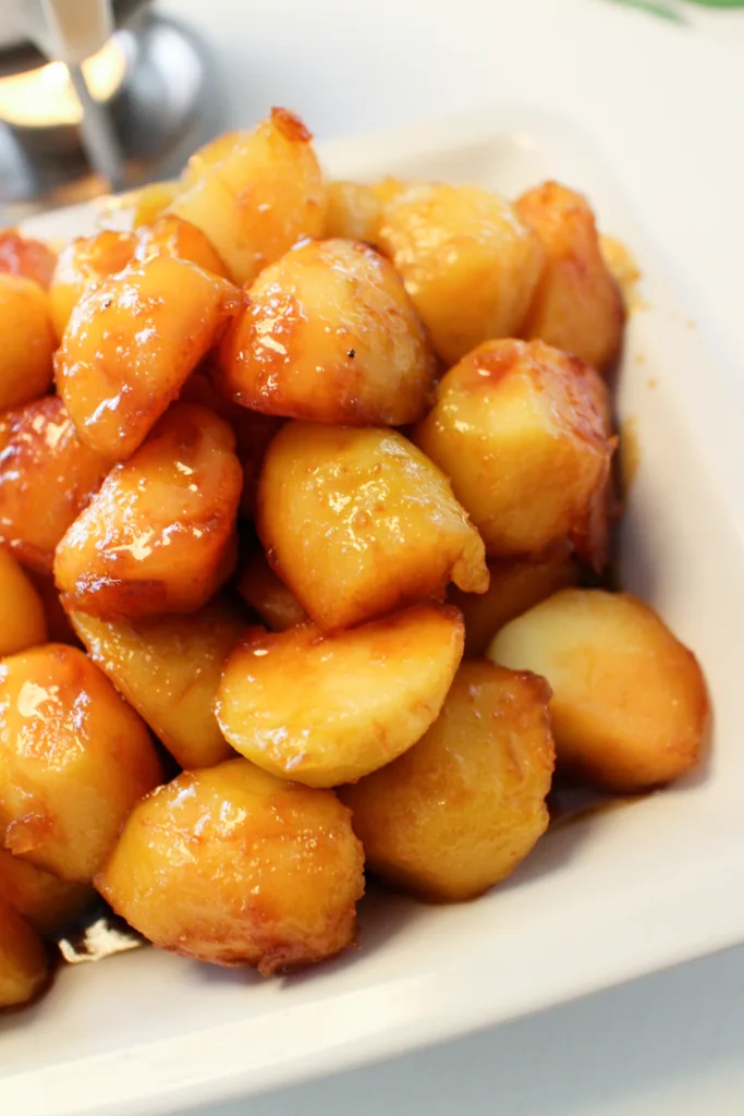 Sykurbrúnaðar kartöflur